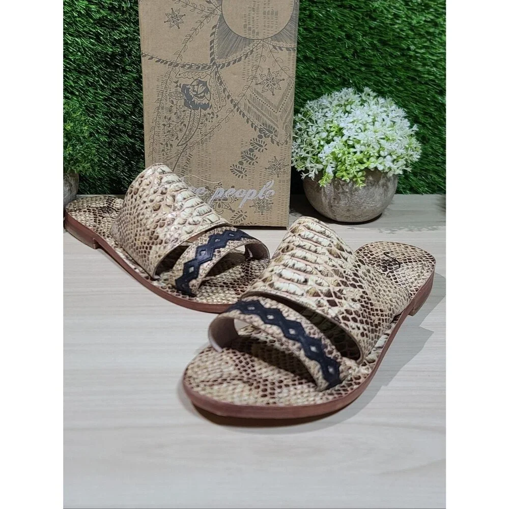 Free People Saturday Snake Sandals - EU 37.5 NEW